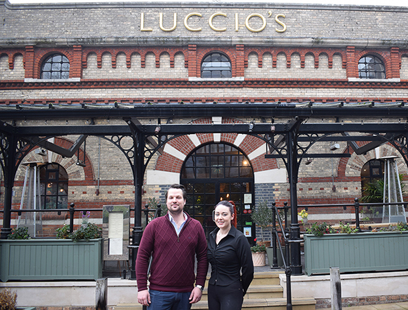 Kyle outside Lucianos in Brewery Square