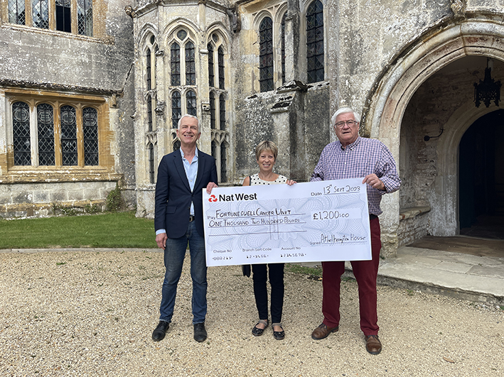 Athelhampton cheque presentation