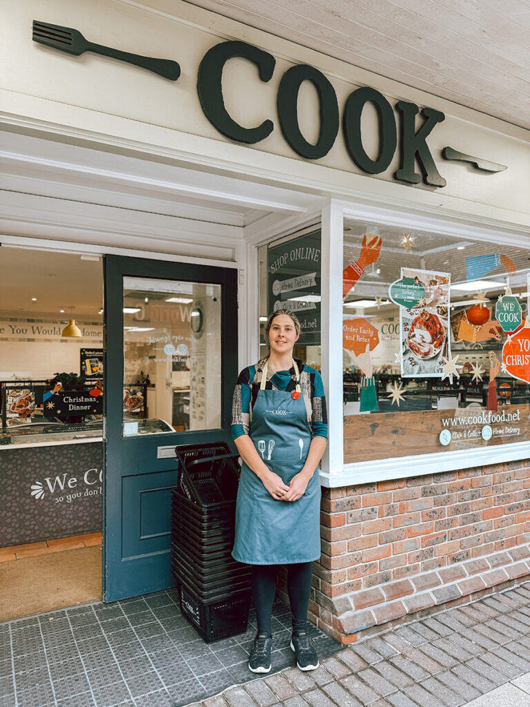 photo of staff outside COOK