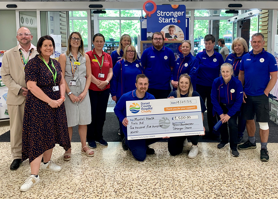 Dorchester Tesco cheque presentation