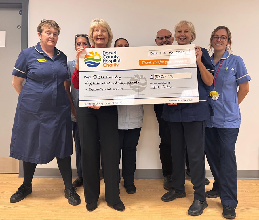 Jill Wintle Cheque Presentation