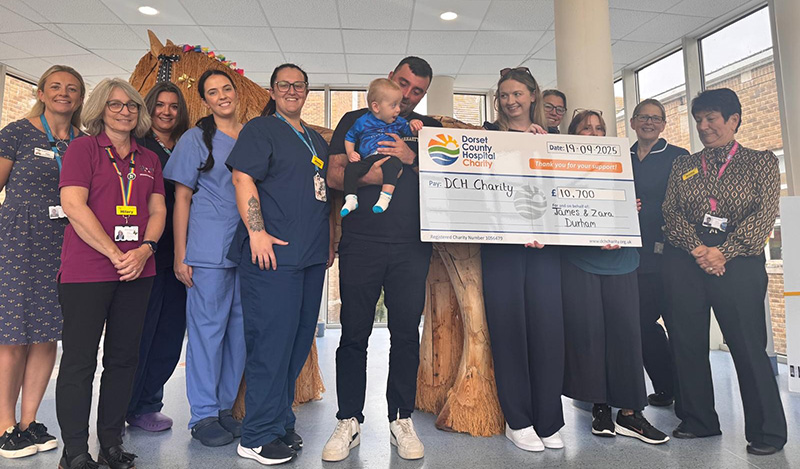 Oakfest Cheque Presentation with DCH Staff