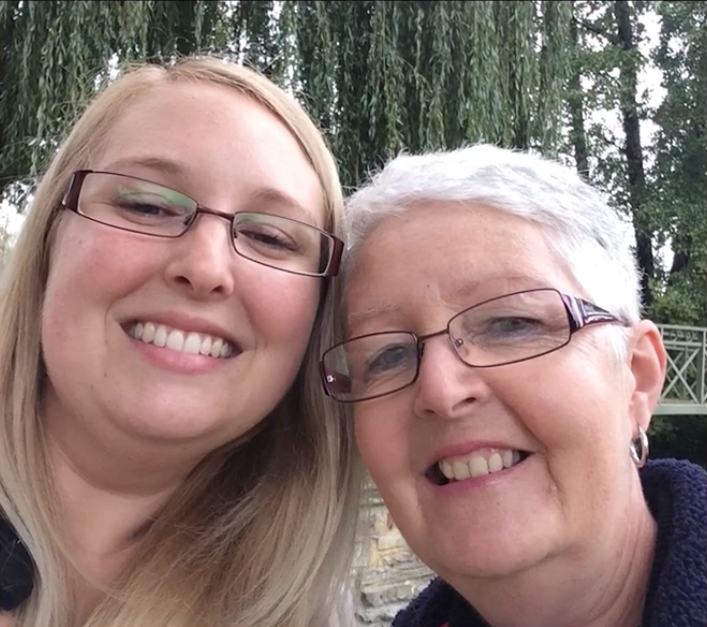 Sally and mum November 2015