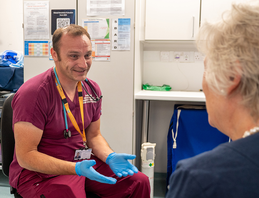 image of staff with patient